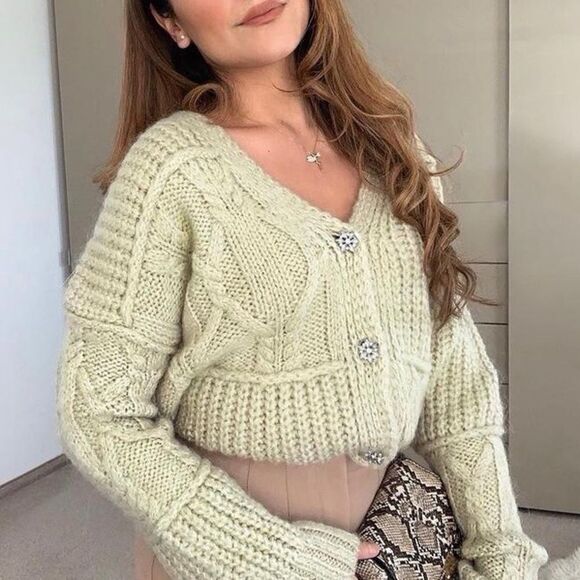 ✨ ZARA PATCHWORK KNIT CARDIGAN✨ - Picture 10 of 13